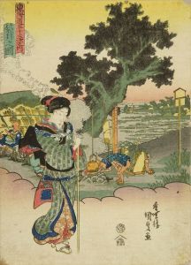 KUNISADA/Fukuroi, from Tokaido gojusan tsugi no uchi (the Fifty-three stations of the Tokaido)のサムネール