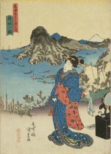 KUNISADA/Maisaka, from Tokaido gojusan tsugi no uchi (the Fifty-three stations of the Tokaido)のサムネール