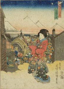 KUNISADA/Nihonbashi, from */Tokaido gojusan tsugi no uchi/* (the Fifty-three stations of the Tokaido)のサムネール
