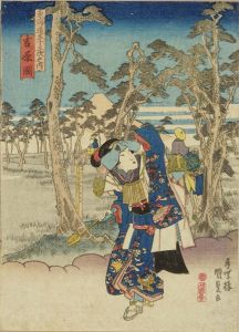 KUNISADA/Yoshiwara, from */Tokaido gojusan tsugi no uchi/* (the Fifty-three stations of the Tokaido)のサムネール