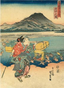 KUNISADA/Fuchu, from */Tokaido gojusan tsugi no uchi/* (the Fifty-three stations of the Tokaido)のサムネール