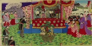 KOKUNIMASA/Emperor's silver anniversary, triptychのサムネール