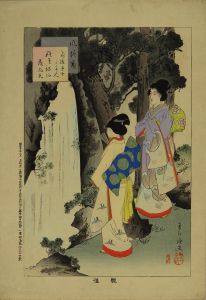 SHUNTEI/*/Kanbaku/*  (Viewing waterfall), from */Fuzoku tsu/*  (Complete Popular Customs)のサムネール