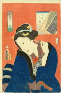 TOYOKUNI III/*/Shimatsu ga yosaso/* (Tidy-type), from */Imayo sanjuniso/* (Thirty-two aspects of modern beauties)のサムネール