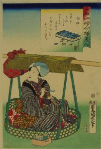 TOYOKUNI III/*/Tabi zuki/* (Travel lover), from */Nijushiko imayo bijin/* (Modern beauties and twenty-four lovers)のサムネール
