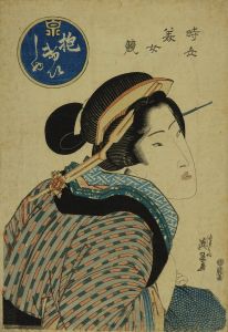 EISEN/*/Kakae geisha/* (Retained geisha), from */Jisei bijo kurabe/* (Comparison of modern beauties)のサムネール