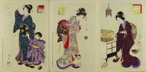 CHIKANOBU/*/Azuma/* (the east), twenty-four sheets, complete, with table of contentsのサムネール