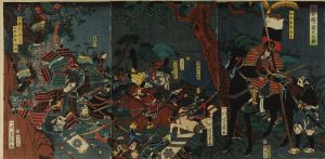 YOSHIKAZU/Battle of Shizugatake, from */Taiheiki/* (Tale of grand pacification), triptychのサムネール