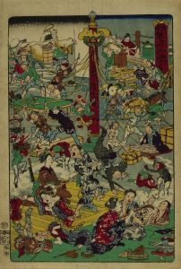 KYOSAI/*/Shimbo/* (Endurance), No. 10, from */Gyosai rakuga/* (Gyosai scribble)のサムネール