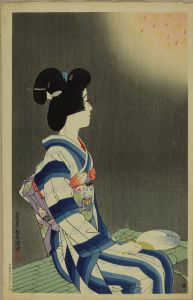 ITO SHINSUI/*/Hanabi/* (Fireworks), from */Gendai bijin dai nishu/* (Modern beauties -Second series), limited edition of 250, numbered on versoのサムネール