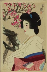 ITO SHINSUI/*/Kobai/* (Red plum), from */Gendai bijin dai nishu/* (Modern beauties -Second series), limited edition of 250, numbered on versoのサムネール