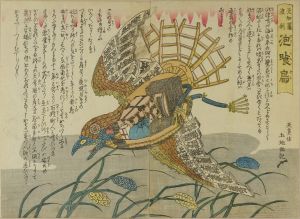 UNSIGNED/*/Awakui dori/* (Millet eating bird), satire of Boshin War, diptychのサムネール