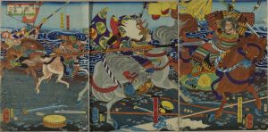YOSHITOSHI/Scene of the battle of Anegawa, triptychのサムネール