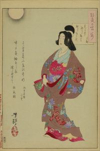 YOSHITOSHI/Poem by Courtesan Takao, from */Tsuki hyakushi/* (One-hundred aspects of the moon)のサムネール