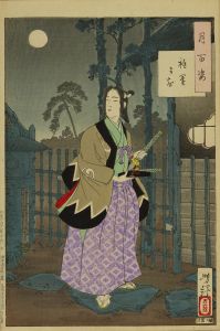 YOSHITOSHI/*/Gionmachi/* (Gion District), from */Tsuki hyakushi/* (One-hundred aspects of the moon)のサムネール