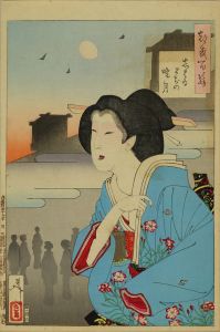 YOSHITOSHI/*/Shibaimachi no tsuki/* (Theater district moon), from */Tsuki hyakushi/* (One-hundred aspects of the moon)のサムネール