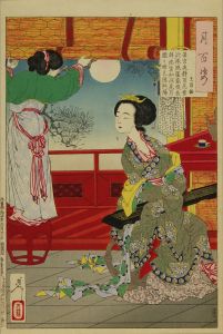 YOSHITOSHI/Poem by Wang Changling, from */Tsuki hyakushi/* (One-hundred aspects of the moon)のサムネール