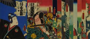 TOYOKUNI III/*/Tosei mitate sanjurokkasen/* (Modern parody of thirty-six roles), thirty-six sheets, complete, with table of contents, printed on thick, luxury paperのサムネール