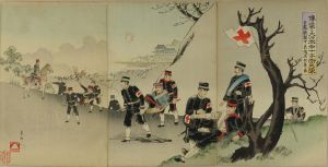 GAKYOJIN/Scene of Japan-Russo War, triptychのサムネール