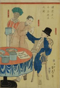 貞秀/横浜異人商家酒宴之図のサムネール