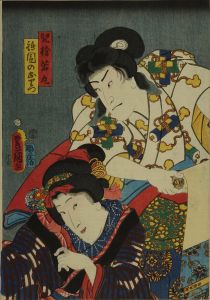 TOYOKUNI III/Scene of a kabuki performanceのサムネール