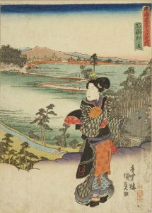 KUNISADA/Ishiyakushi, from Tokaido gojusan tsugi no uchi (the Fifty-three stations of the Tokaido)のサムネール