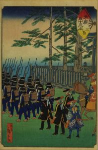 HIROSHIGE II/Mishima, from */Suehiro gojusan tsugi/*  (Suehiro fifty-three stations of the Tokaido)のサムネール