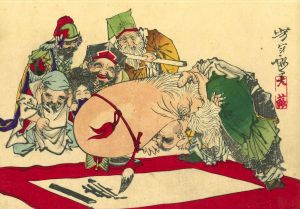 芳年/芳年略画　福禄寿のサムネール