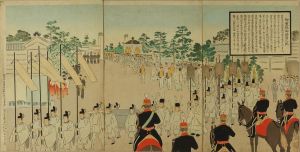 UNSIGNED/Scene of the funeral of Eisho Kotaigo, triptychのサムネール