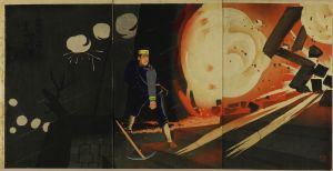 KIYOCHIKA/Scene of Sino-Japanese War, triptychのサムネール