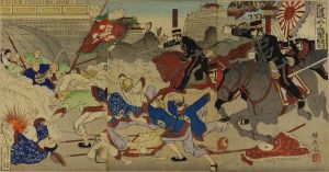 TANESHIGE/Scene of Sino-Japanese War, triptychのサムネール
