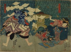 TOYOKUNI III/Act VII of the kabuki performance */Kanadehon Chushingura/*, diptychのサムネール