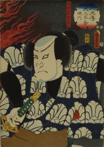 国貞二代/八犬伝犬の草紙之内 犬川壮助義任のサムネール