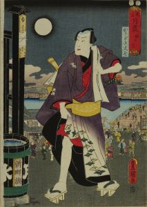 TOYOKUNI III/Karigane Bunshichi, titled Aki no tsuki (Autumn moon), from Mitate tsuki zukushi (Collection of parodies of the moon)のサムネール