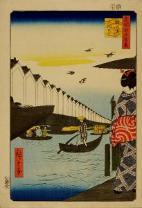 広重/名所江戸百景　鎧の渡し小網町のサムネール