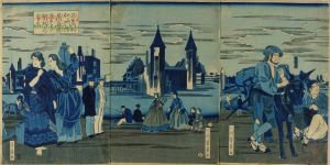 芳員/亜墨利加州内華盛頓府之景　銅版之写生のサムネール