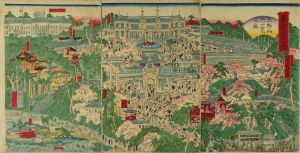 暁斎/東京名所之内上野山内一覧之図のサムネール