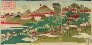 広重三代/上野国西群馬郡榛名神社山上略図のサムネール