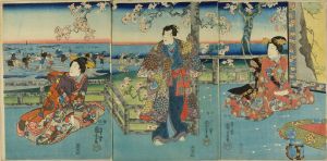 国芳/源氏絵　潮干狩のサムネール