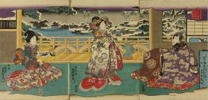 豊国三代/江戸むらさき阿づまのうつし絵のサムネール