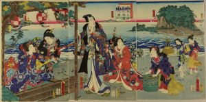 国周/源氏之君江之島遊覧之図のサムネール
