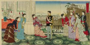清親/御代春恵の梅園のサムネール