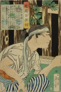 芳年/魁題百撰相　土屋惣蔵のサムネール