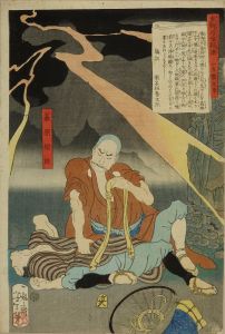 芳年/東錦浮世稿談　藪原検校のサムネール