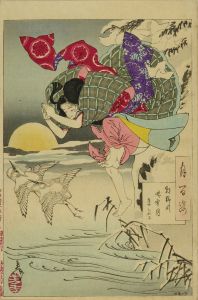 芳年/月百姿　朝野川晴雪月　孝女ちか子のサムネール