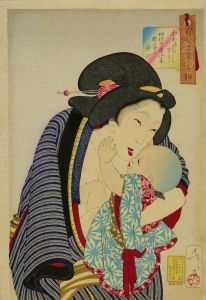 芳年/風俗三十二相　かわゆらしさう　明治十年以来内室の風俗のサムネール