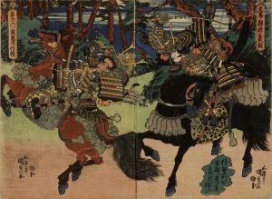 国貞/左馬ノ頭源義朝　右衛門ノ頭藤原信頼のサムネール