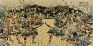 貞秀/太平記之内山崎合戦競先鋒図のサムネール