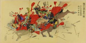 呂雪/都平安城外勇戦之図　小松内大臣重盛　悪源太義平のサムネール
