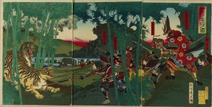 周延/加藤清正虎狩之図のサムネール
